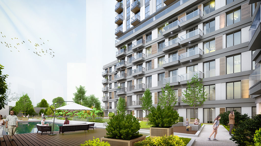 Luxury 3 Bedroom Apartments for sale in Bomonti residence by Rotana Sisli Istanbul