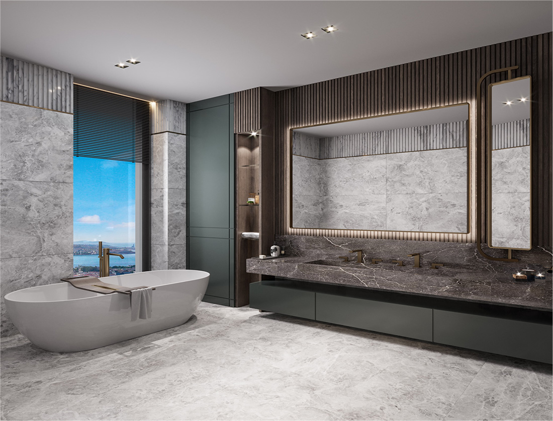 Luxury 4 bedroom apartments for sale in Nisantasi Koru residence Sisli Istanbul