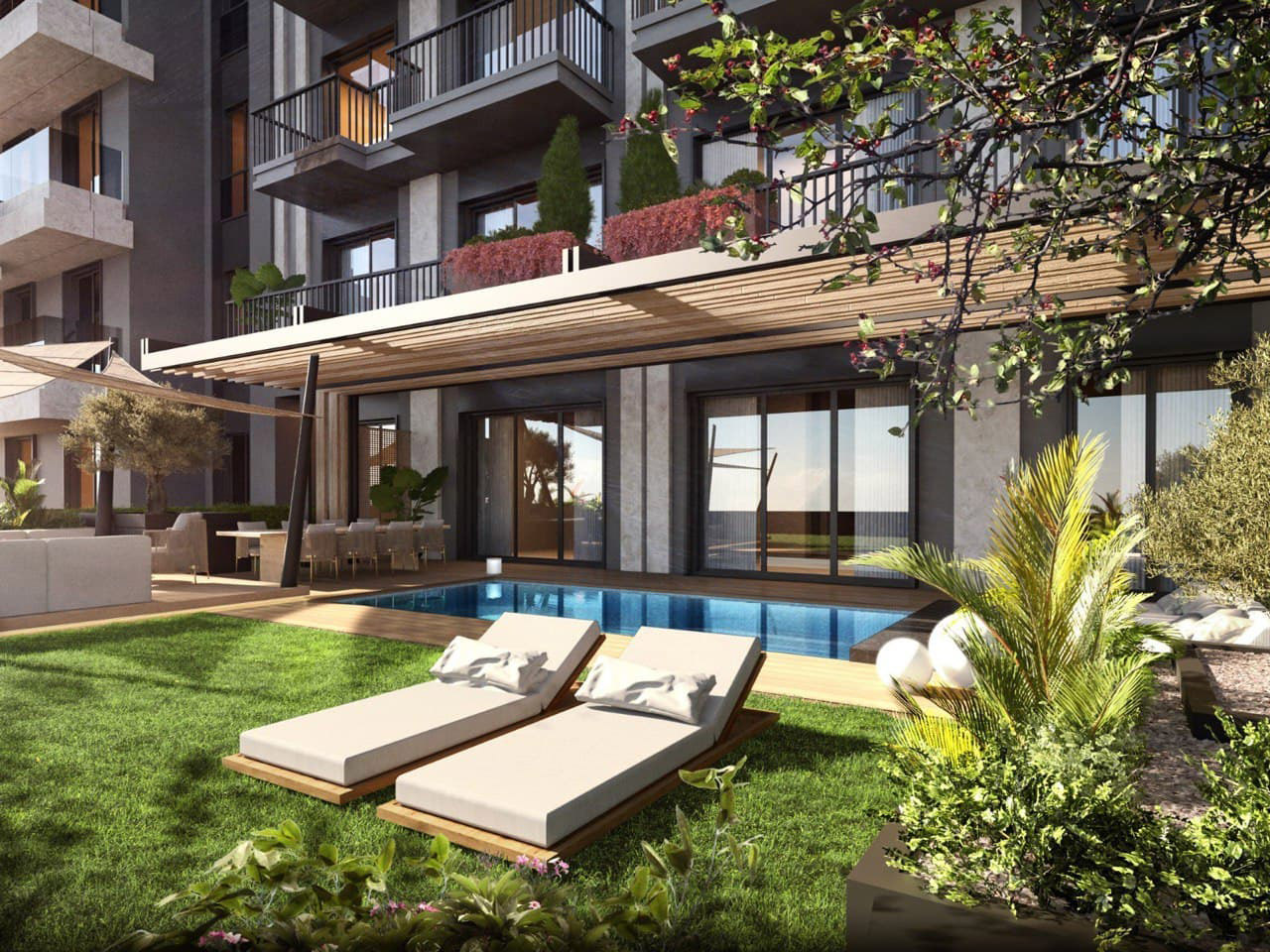Off plan 3 bedroom apartments for sale in Nisantasi Residence Sisli Istanbul