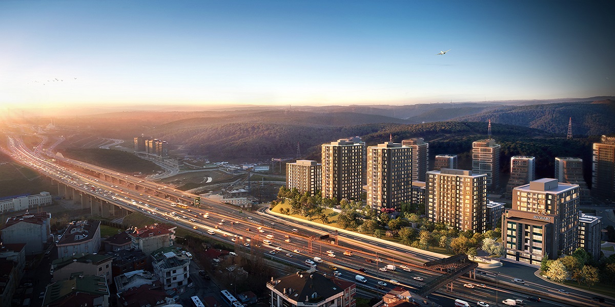 1+1 Luxury Apartments for Sale in Avangart  gul insaat Vadi Istanbul Maslak Sariyer