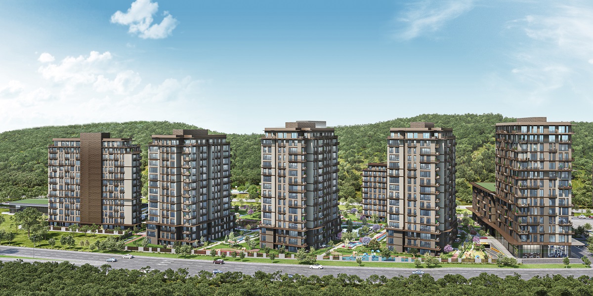 Luxury 2 bedroom apartments for sale in vadi İstanbul maslak koru kiptas invest Sariyer